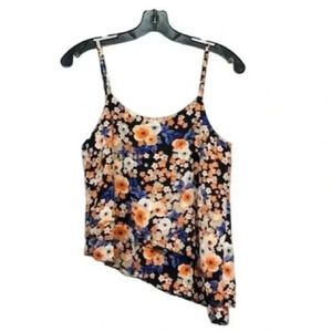 FOREVER 21 Floral Spaghetti Strap Tank Top Women's Small  V-Neck Summer